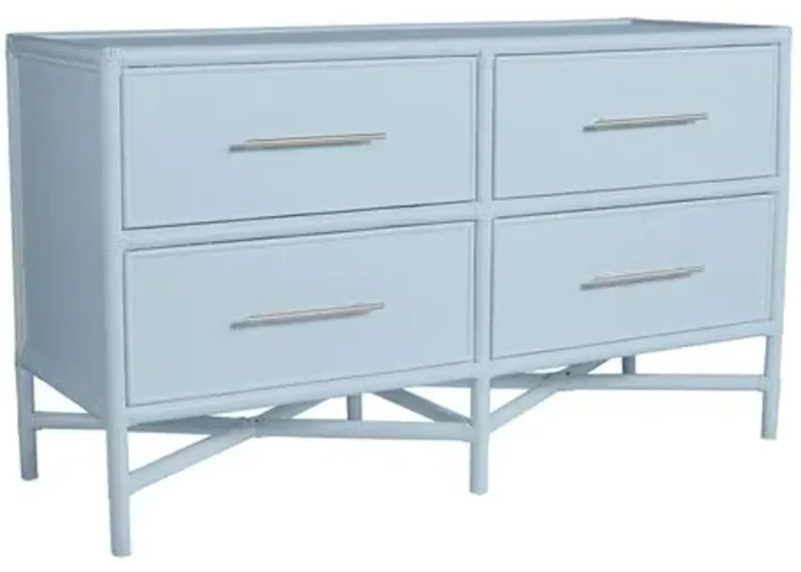 Verona Four-Drawer Dresser - Light Blue