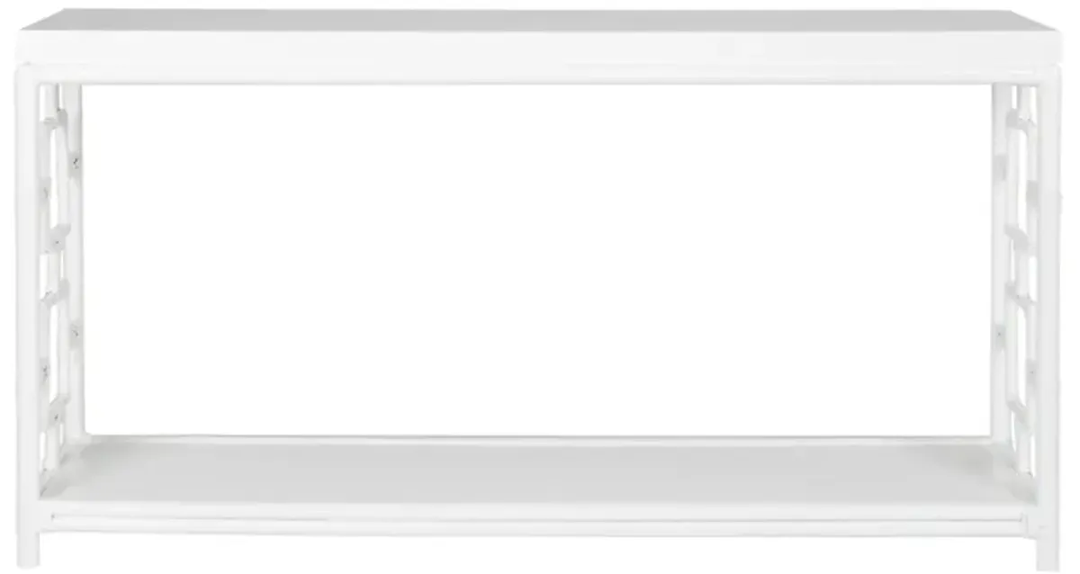 Sobe Rattan Console Table