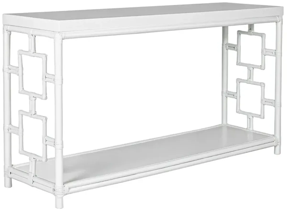 Sobe Rattan Console Table