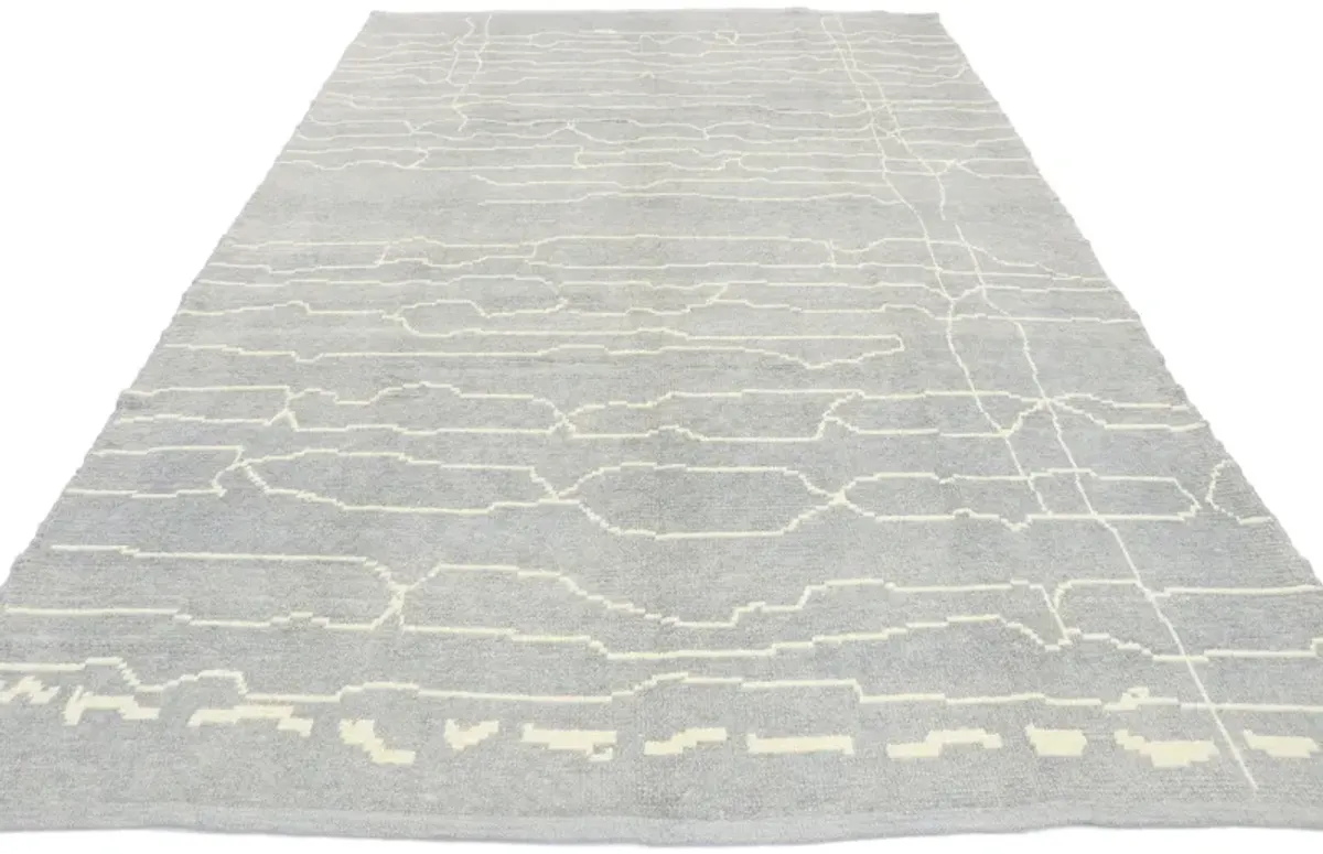 Gray Moroccan Rug - 6'05 x 10'00 - Esmaili Rugs & Antiques - Gray