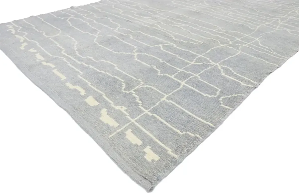 Gray Moroccan Rug - 6'05 x 10'00 - Esmaili Rugs & Antiques - Gray