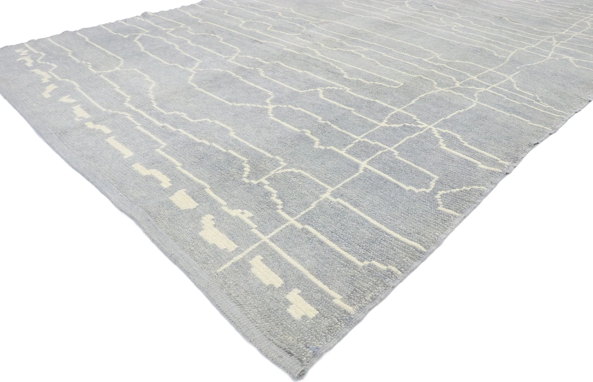 Gray Moroccan Rug - 6'05 x 10'00 - Esmaili Rugs & Antiques - Gray