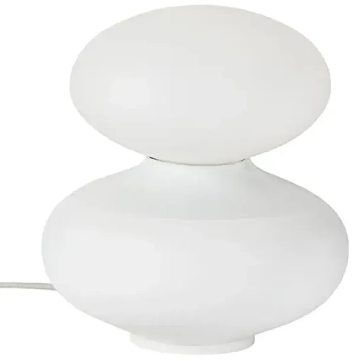 David Weeks Oval Table Lamp - White - Tala Lighting