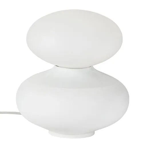 David Weeks Oval Table Lamp - White - Tala Lighting