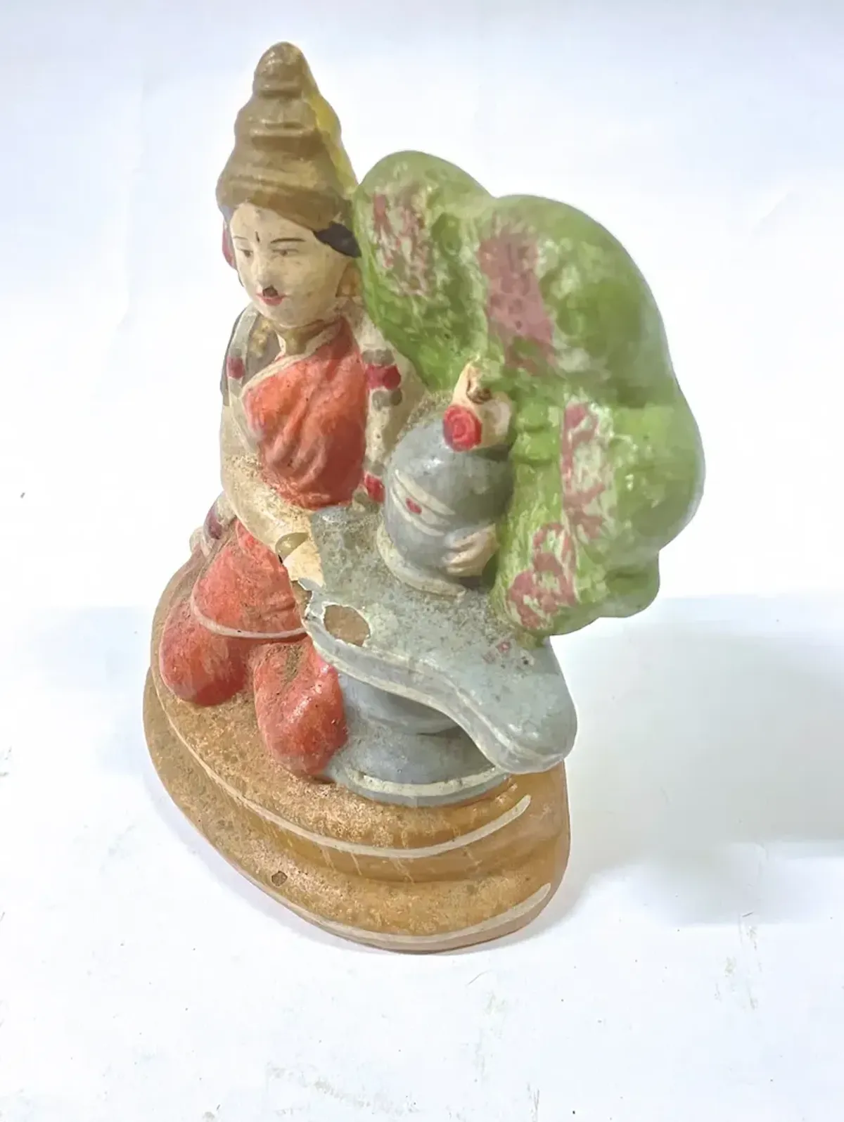 Indian Snake Handler Deity Figurine - Vermilion Designs - Brown