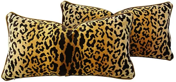 Scalamandré Leopardo Velvet Pillows - Pr