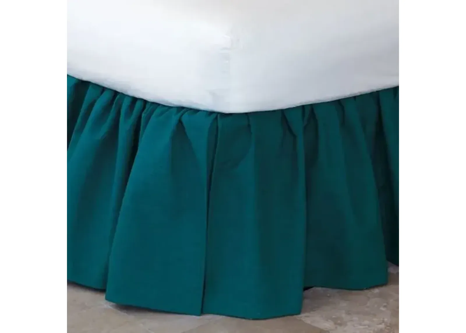 Lacecap Ruffled Bed Skirt - Green