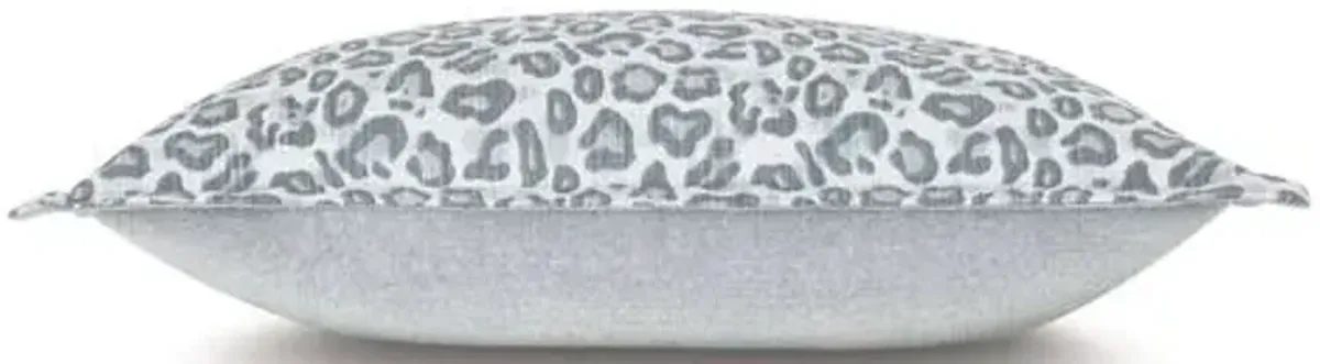 Liesl Leopard Print Sham - Blue