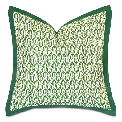 Meyer Mitered Flange Sham - Green