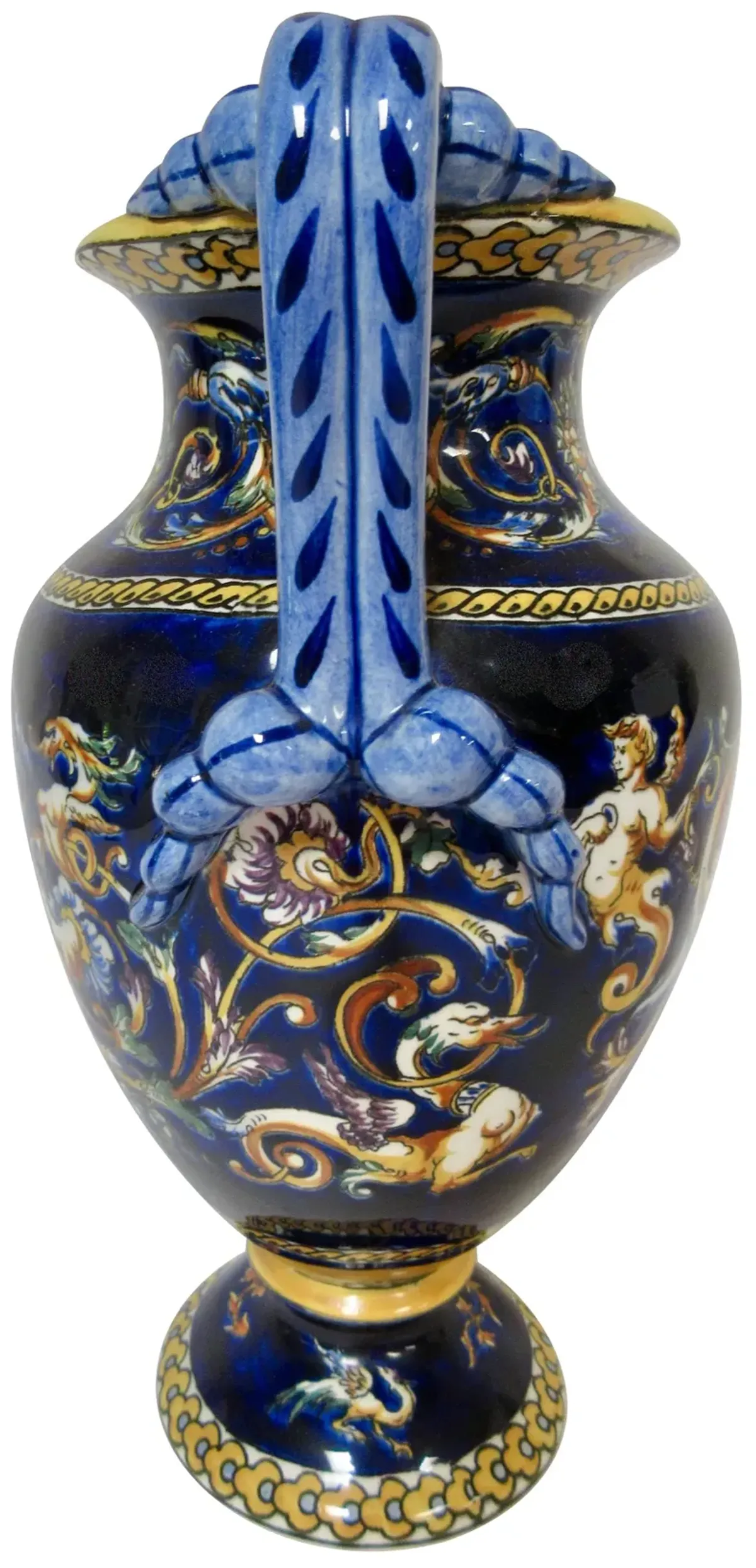 Gien French Faience Trophy Vase - The Emporium Ltd. - Blue