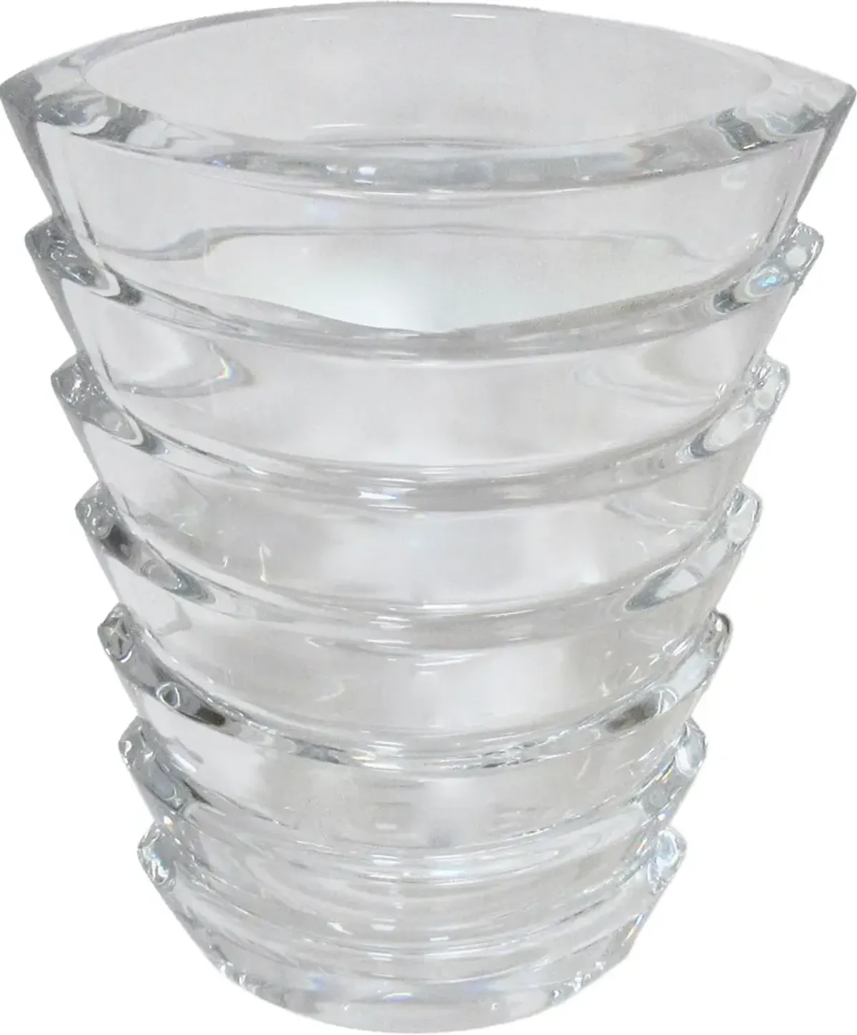 Baccarat French Art Deco Crystal Vase - The Emporium Ltd. - Clear