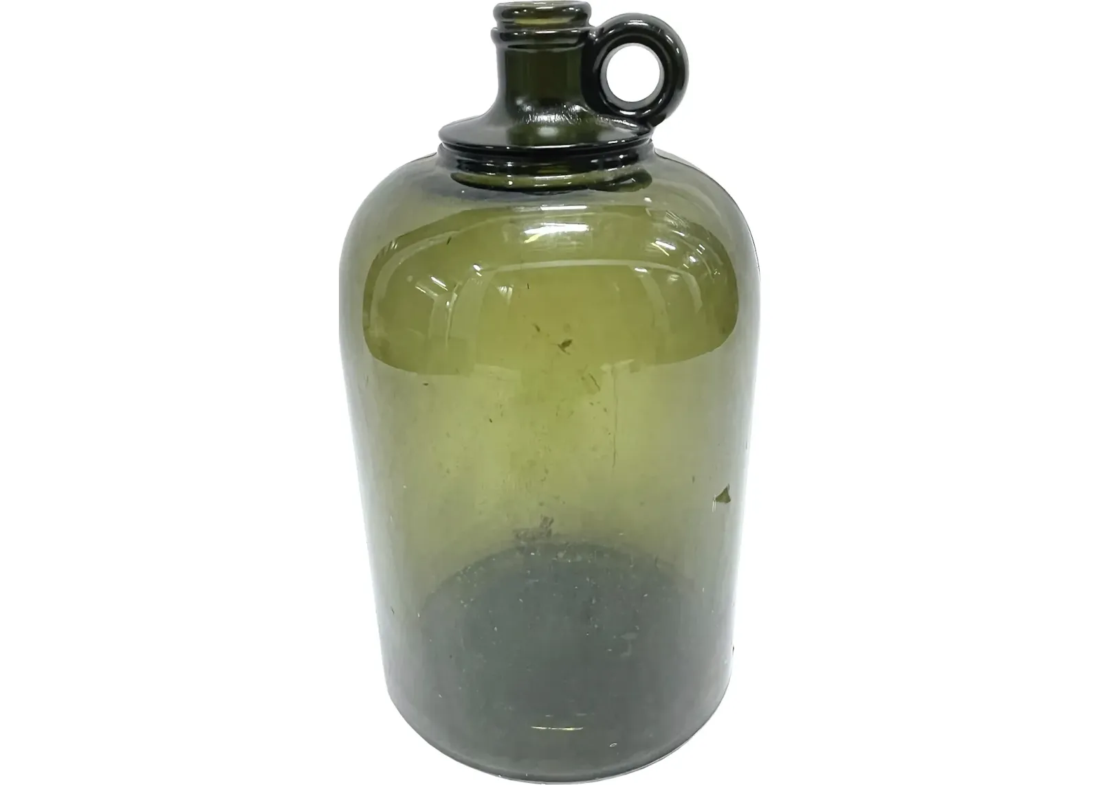 Medium Antique Green Glass Jug - Vermilion Designs