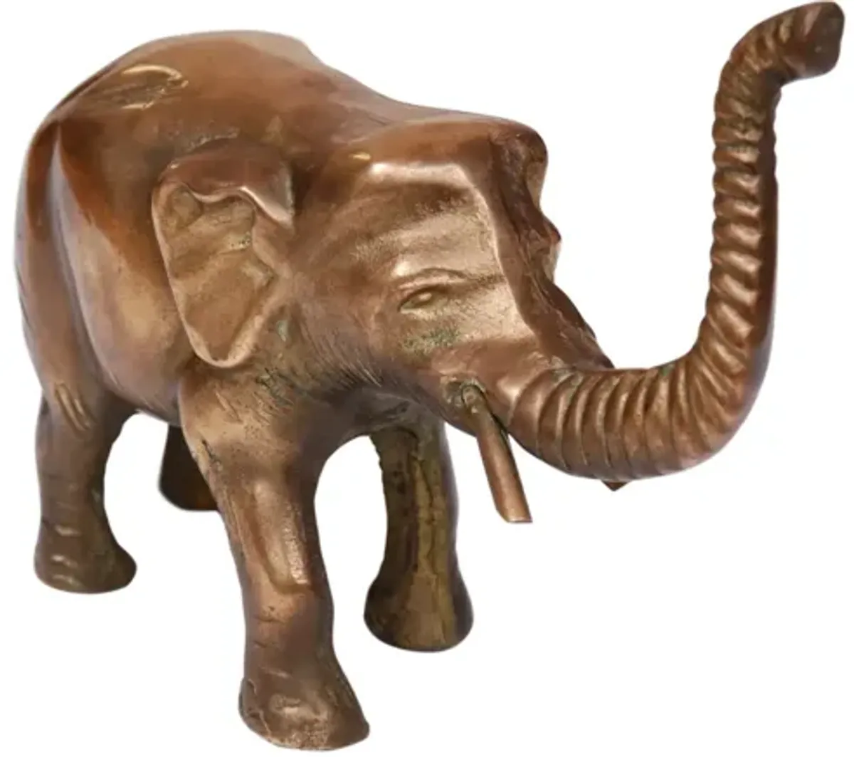 Ornamental Bronze Indian Elephant - Interesting Things - Gold