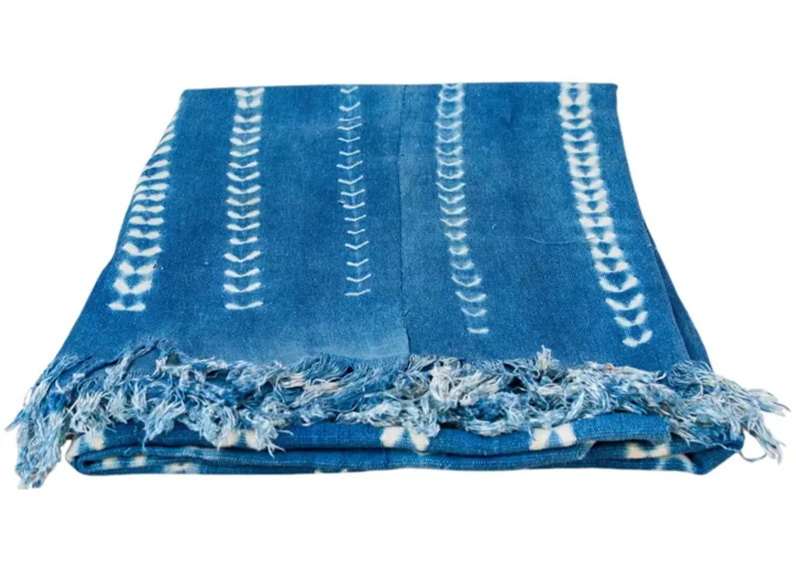 Aba Indigo African Mud Cloth - de-cor - Blue