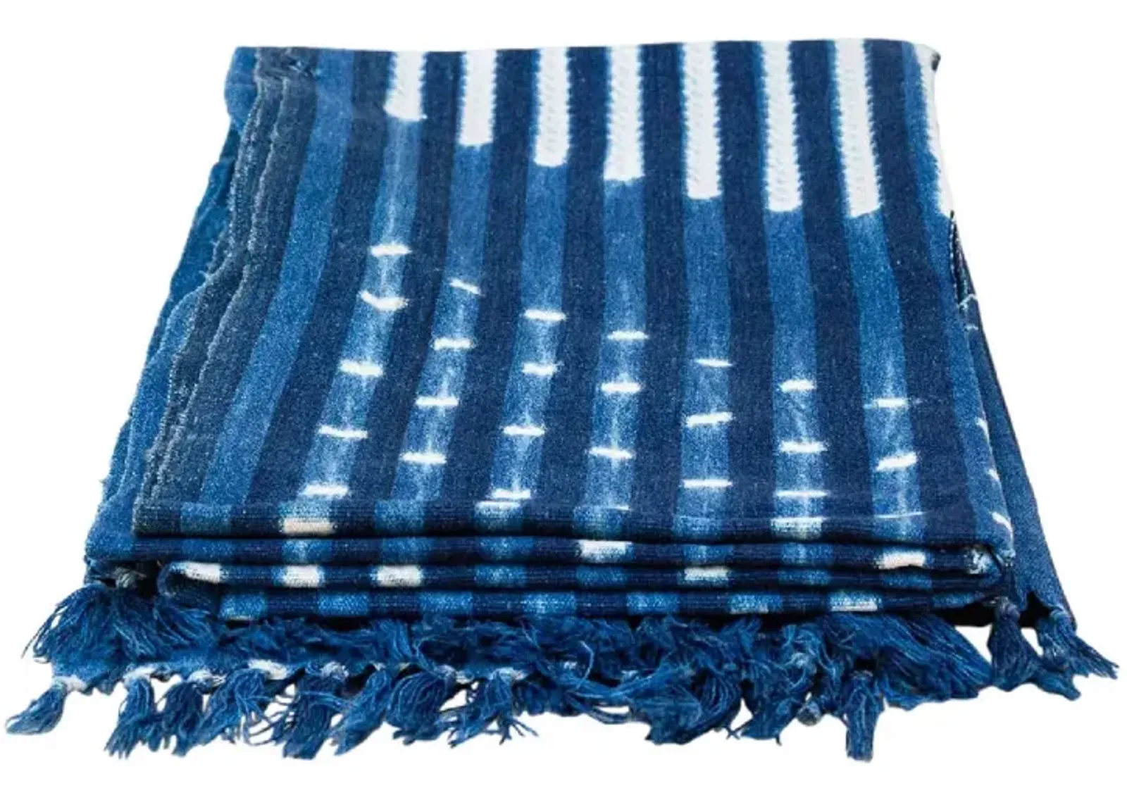 Chaka Indigo African Mud Cloth - de-cor - Blue