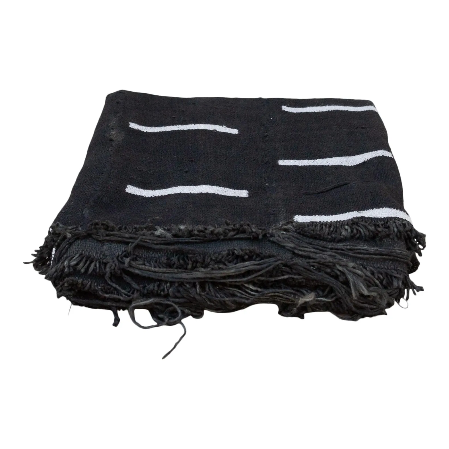 Malika African Mud Cloth - de-cor - Black