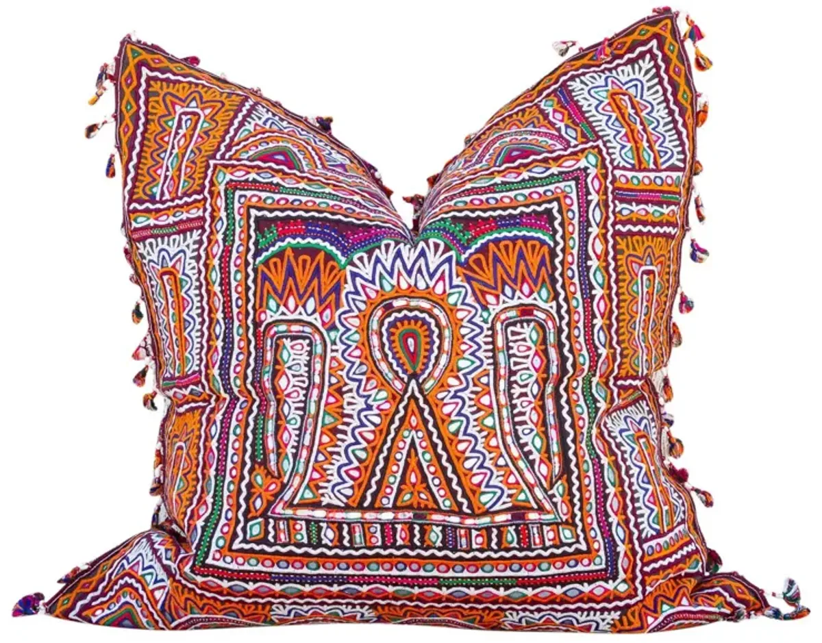 Bhanu Reshmi Sutra Pillow - de-cor