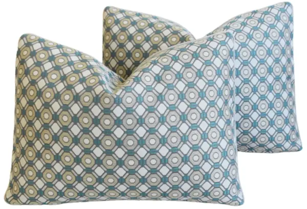 Pindler & Pindler Hexagon Pillows, Pair