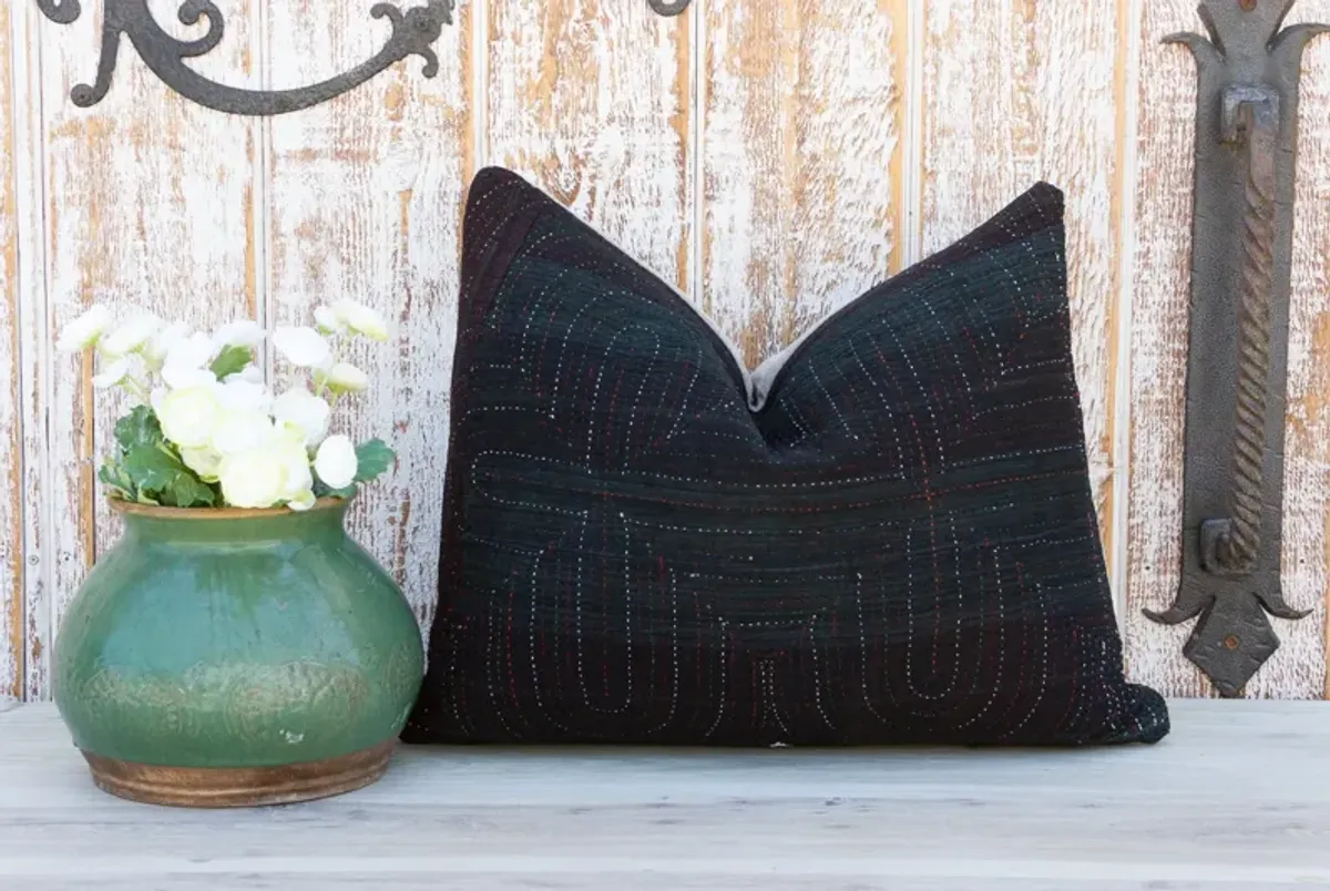 Mina Antique Tribal Grain Sack Pillow - de-cor