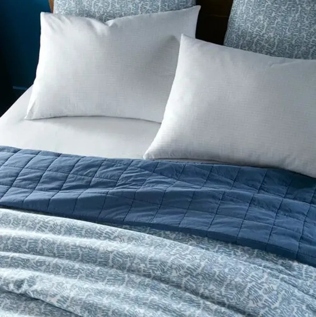 Fern Duvet Cover - Peacock Alley - Blue