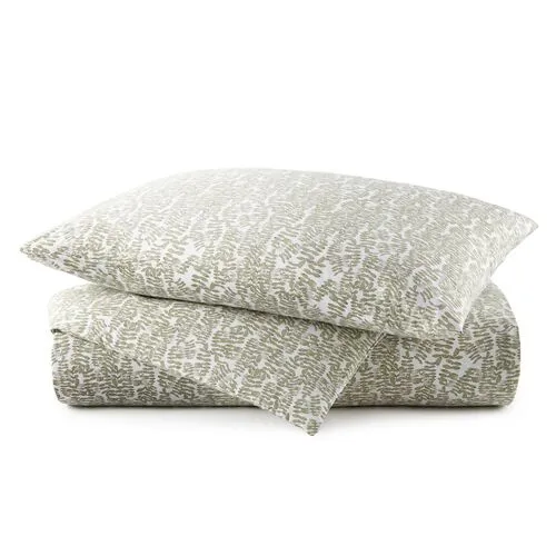 Fern Duvet Cover - Peacock Alley - Green