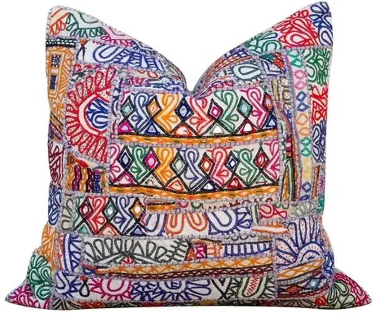 20" Roseate Sindh Sami Square Pillow - de-cor