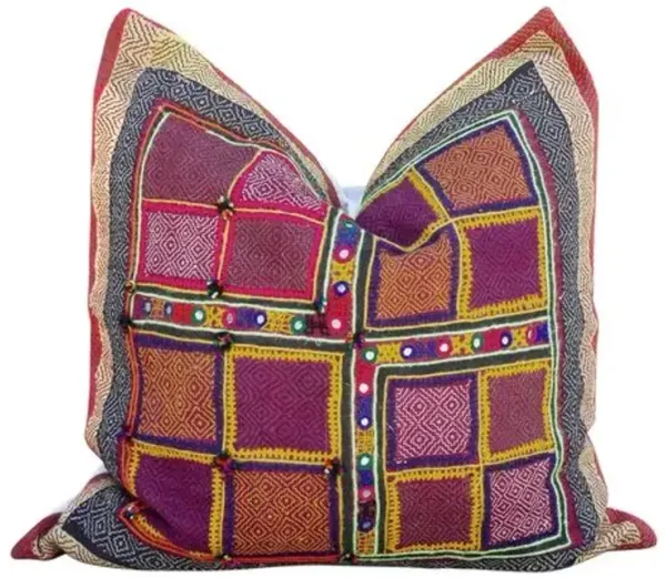 Rajasthali Sindh Sami Square Pillow - de-cor