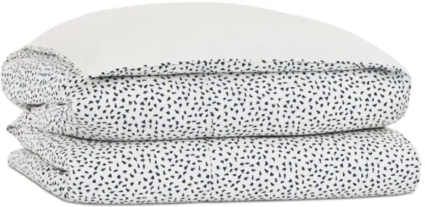 Hugo Speckled Duvet Cover, Indigo