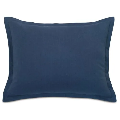 Breeze Linen Sham - Indigo - Blue