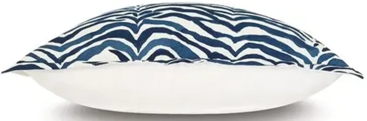 Shiva Tiger Print Sham - Navy - Blue