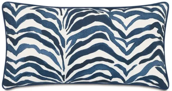 Shiva Tiger Print Bolster, Navy