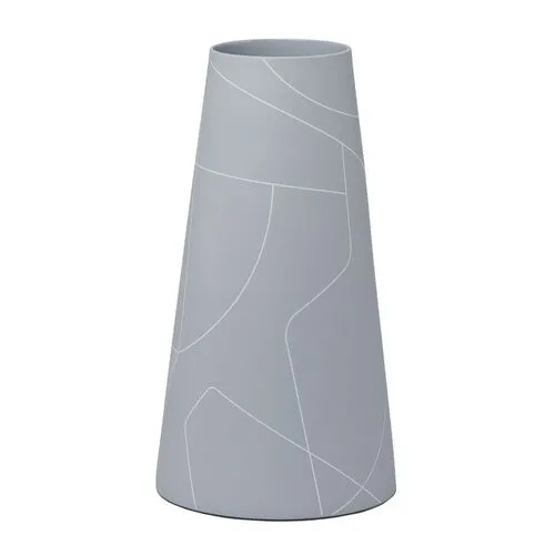 Tall Cone Vase - Medium Gray - Middle Kingdom