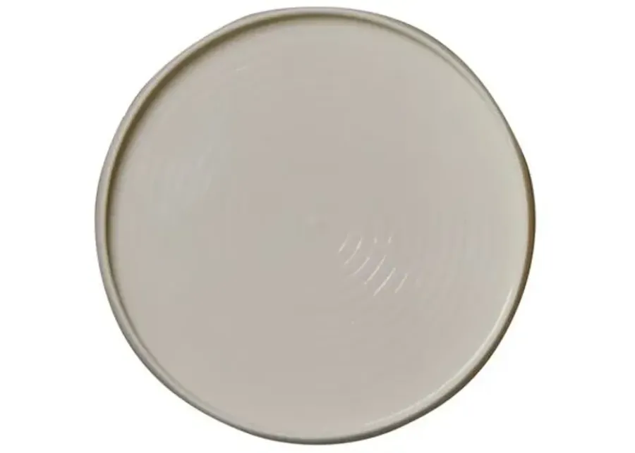 Set of 4 Cold Mountain Salad Plate - Bisque - Middle Kingdom