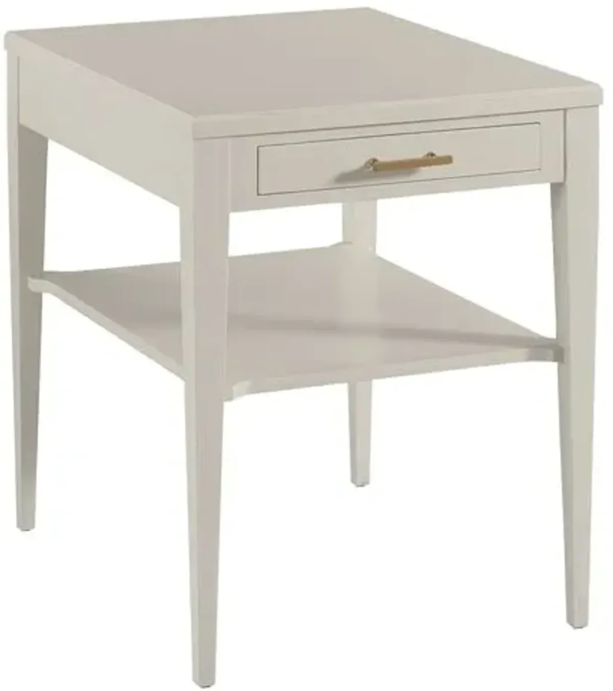 Sarah Side Table/Nightstand - Carrara White - Handcrafted