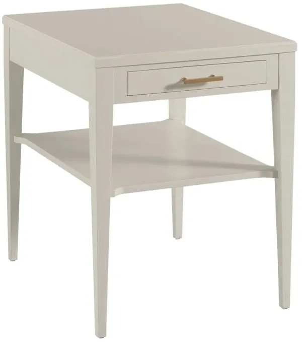 Sarah Side Table/Nightstand, Carrara White