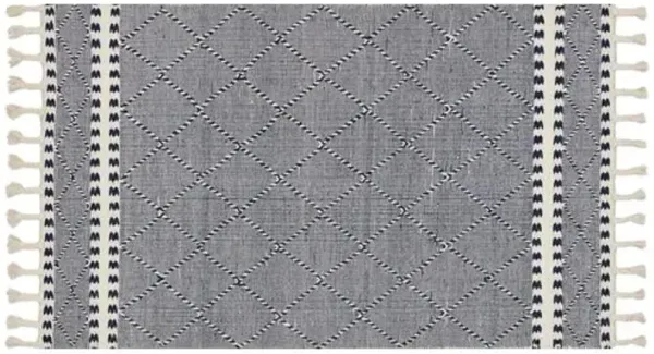 Charlie Rug - Navy - Blue - Blue