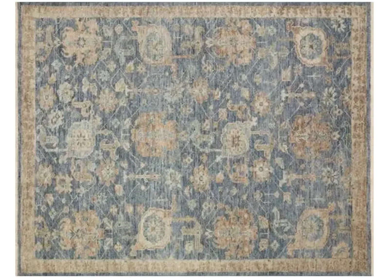 Carlina Rug - Indigo/Taupe - Blue - Blue