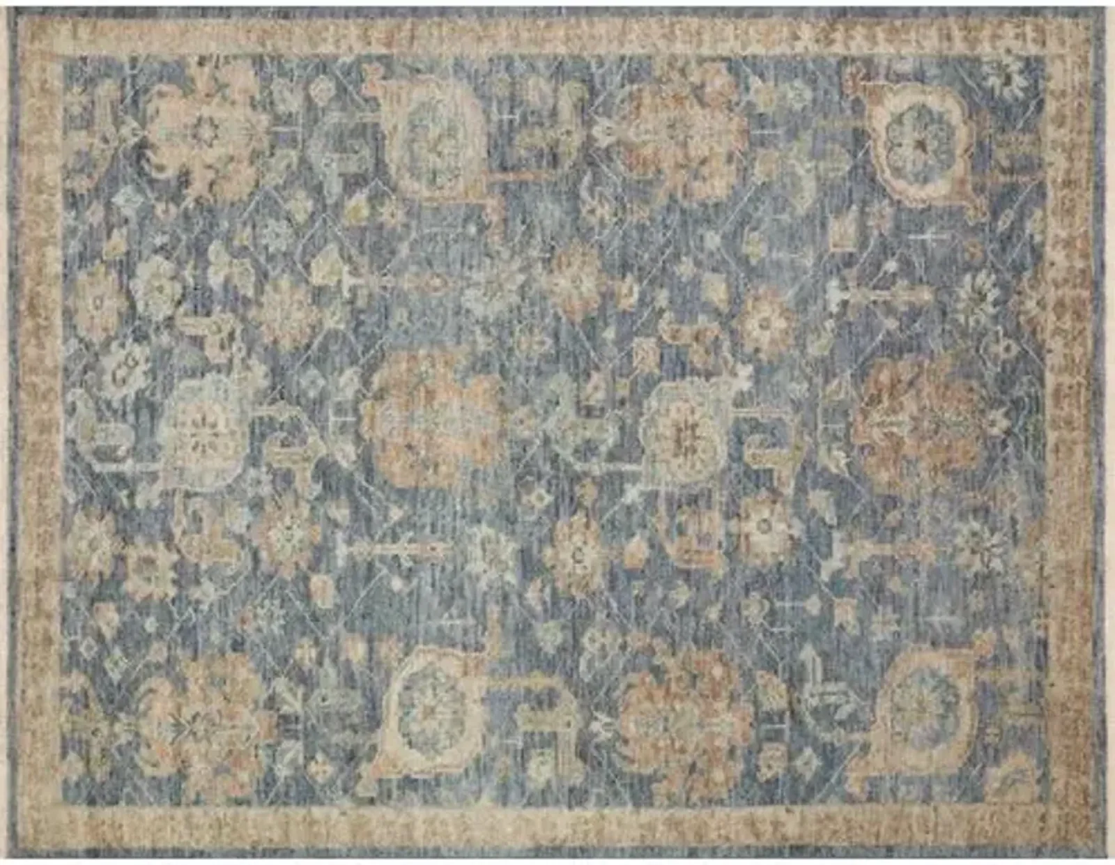 Carlina Rug - Indigo/Taupe - Blue - Blue