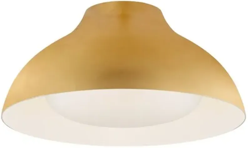 Visual Comfort - Agnes 15" Flush Mount - Gold