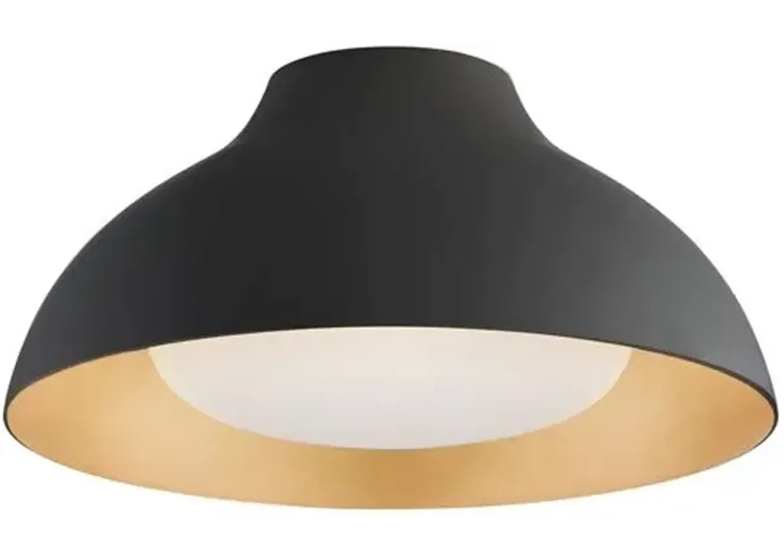 Visual Comfort - Agnes 15" Flush Mount - Black