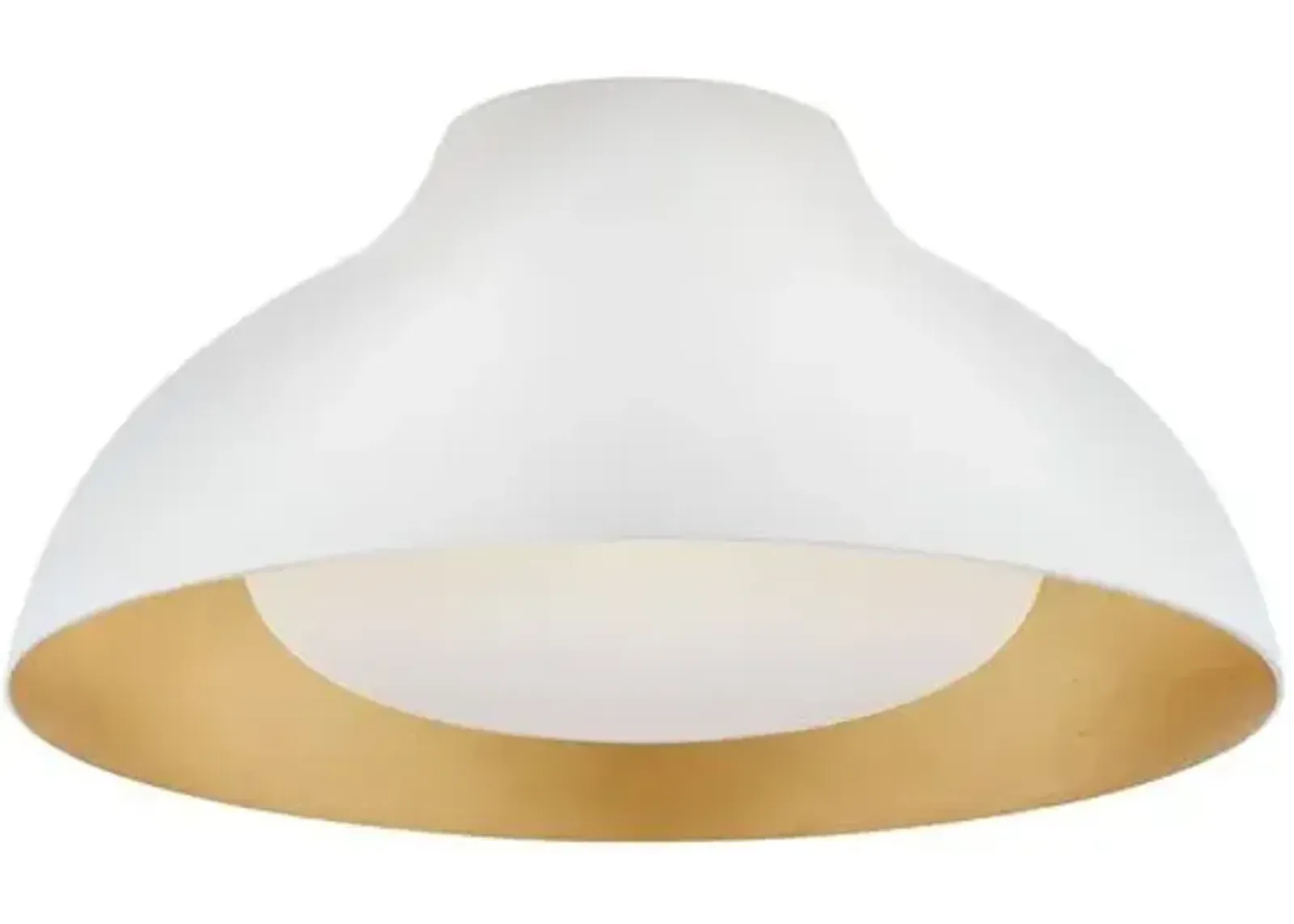 Visual Comfort - Agnes 15" Flush Mount - White