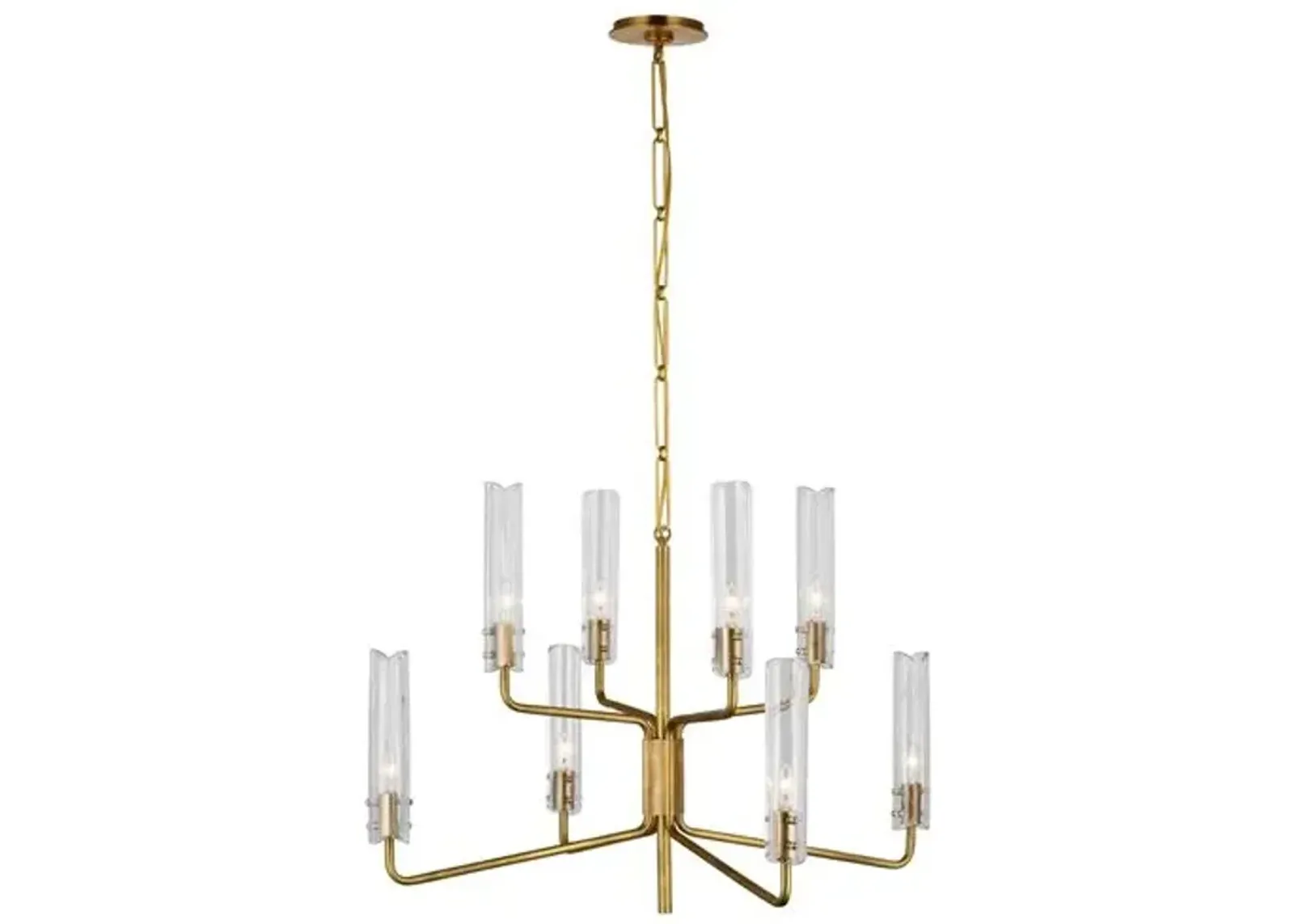 Visual Comfort - Casoria Medium Two-Tier Chandelier - Gold