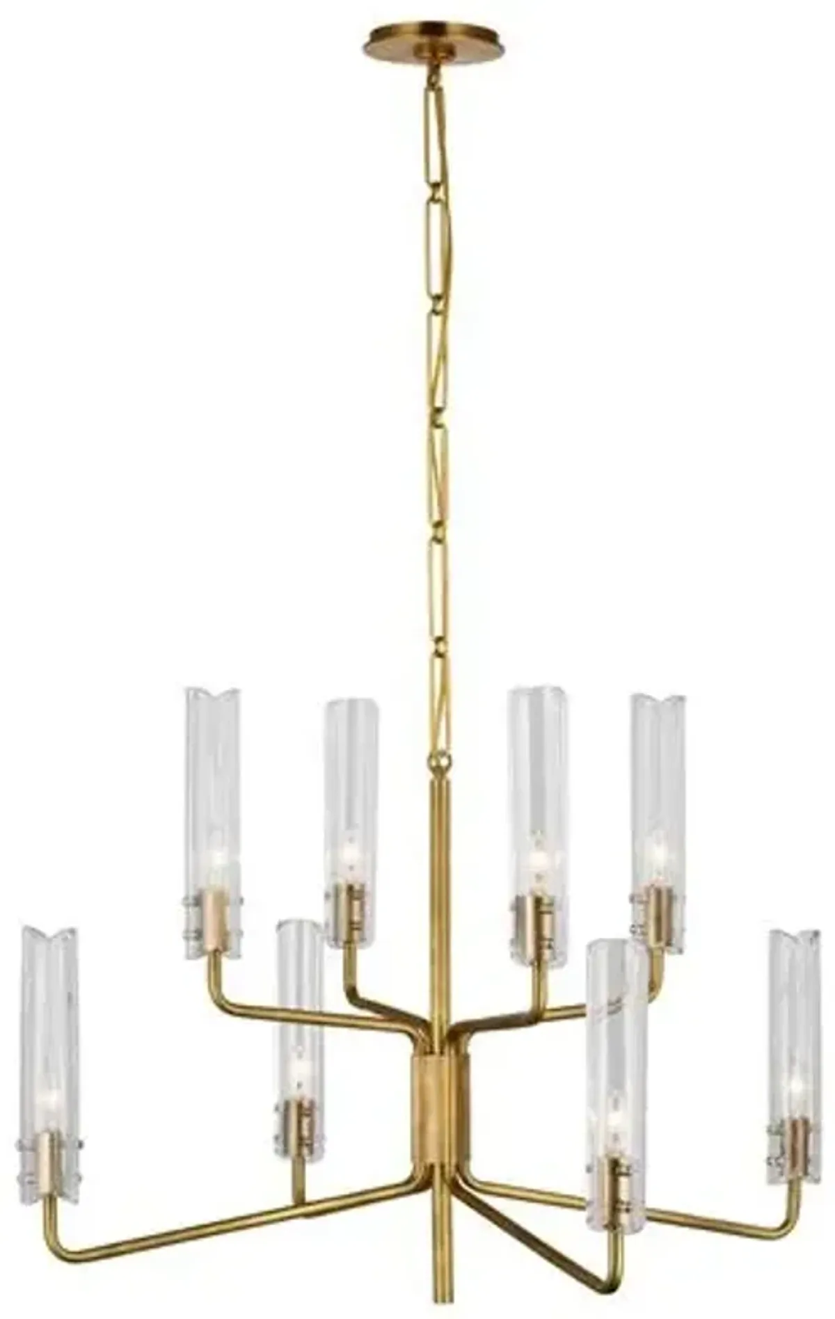 Visual Comfort - Casoria Medium Two-Tier Chandelier - Gold