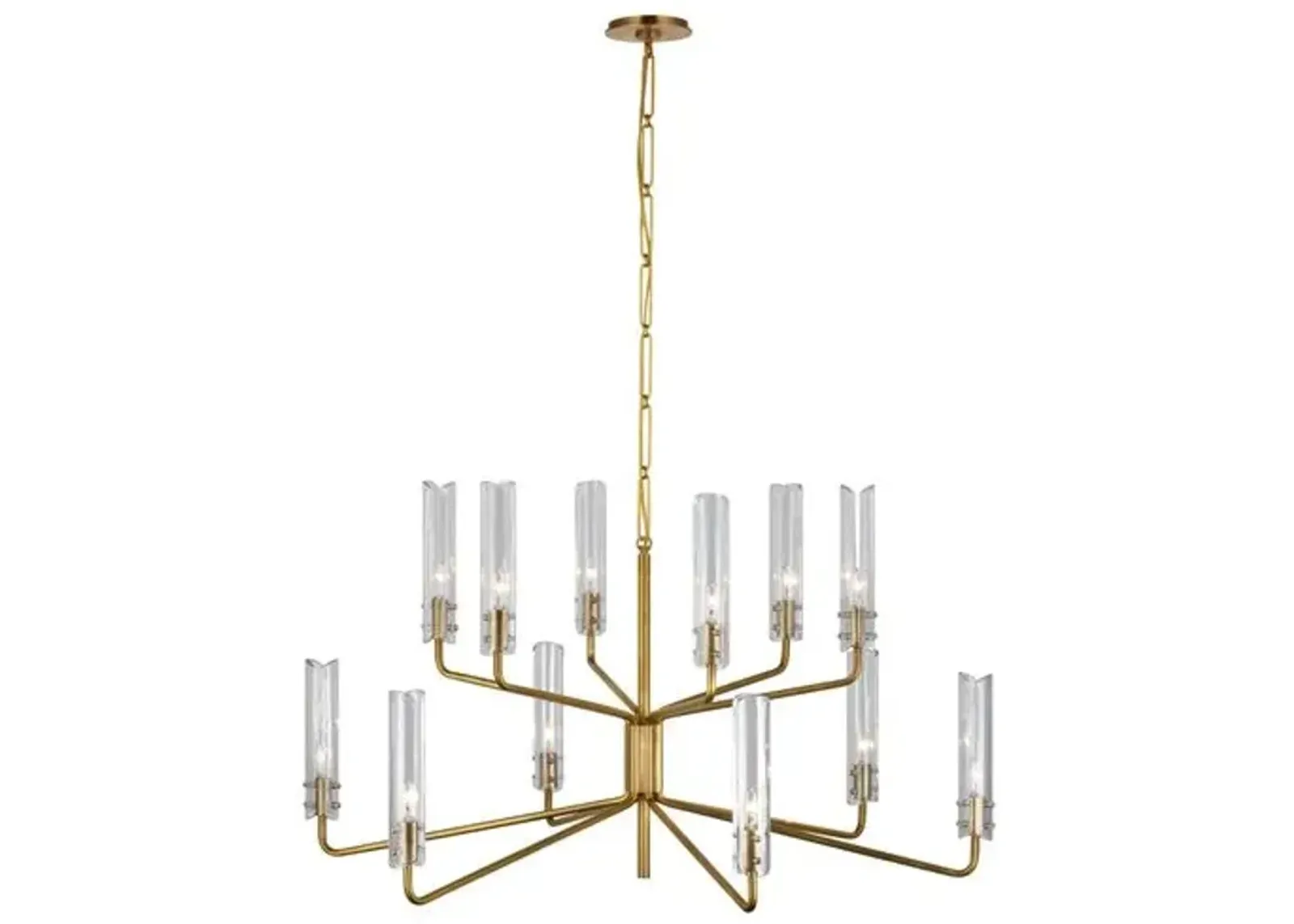 Visual Comfort - Casoria Large Two-Tier Chandelier - Gold