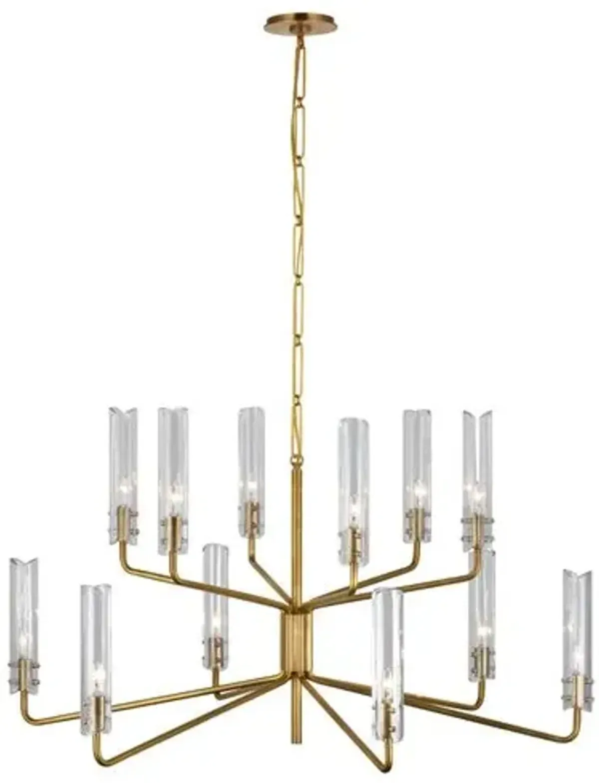 Visual Comfort - Casoria Large Two-Tier Chandelier - Gold