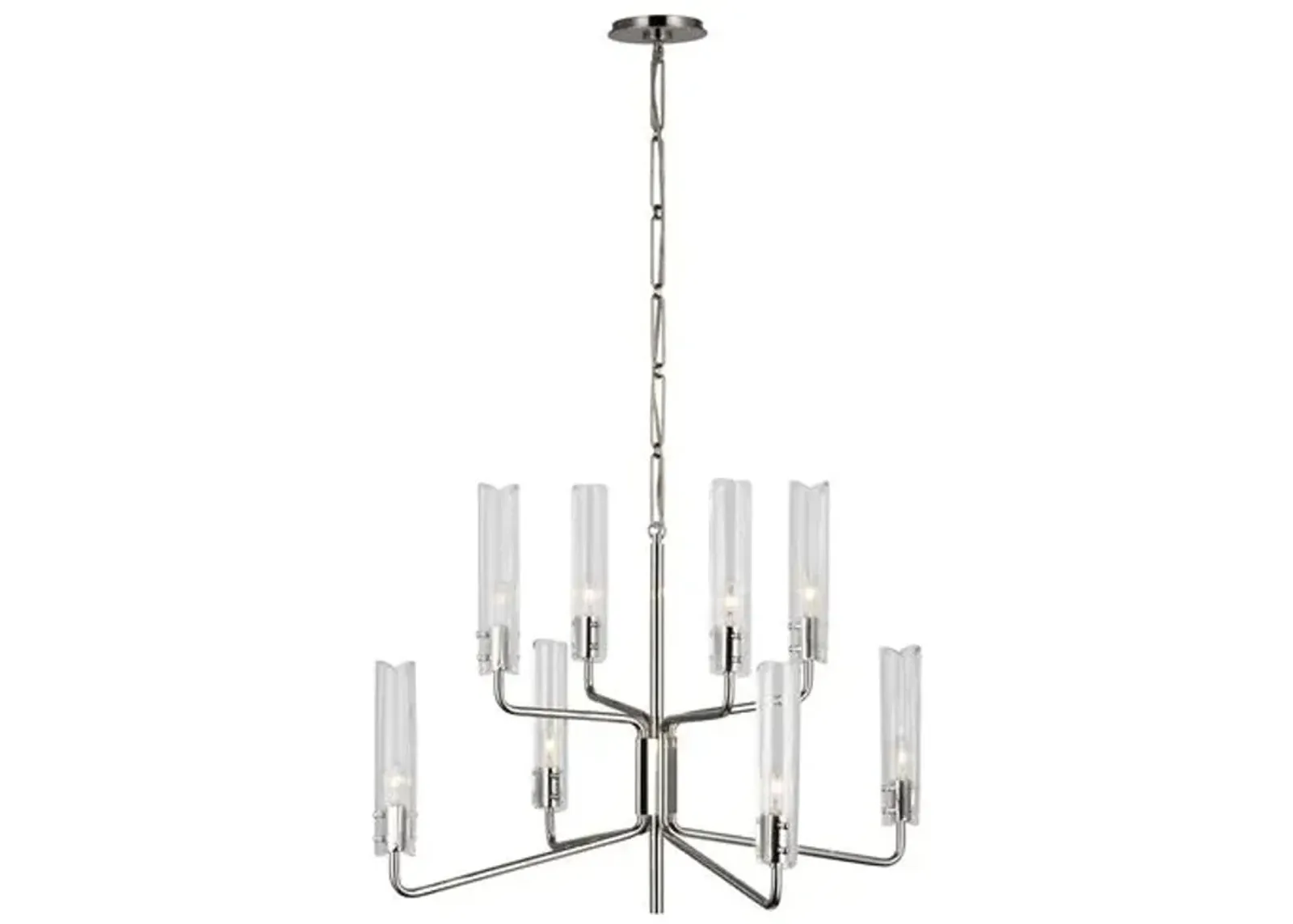 Visual Comfort - Casoria Medium Two-Tier Chandelier - Silver