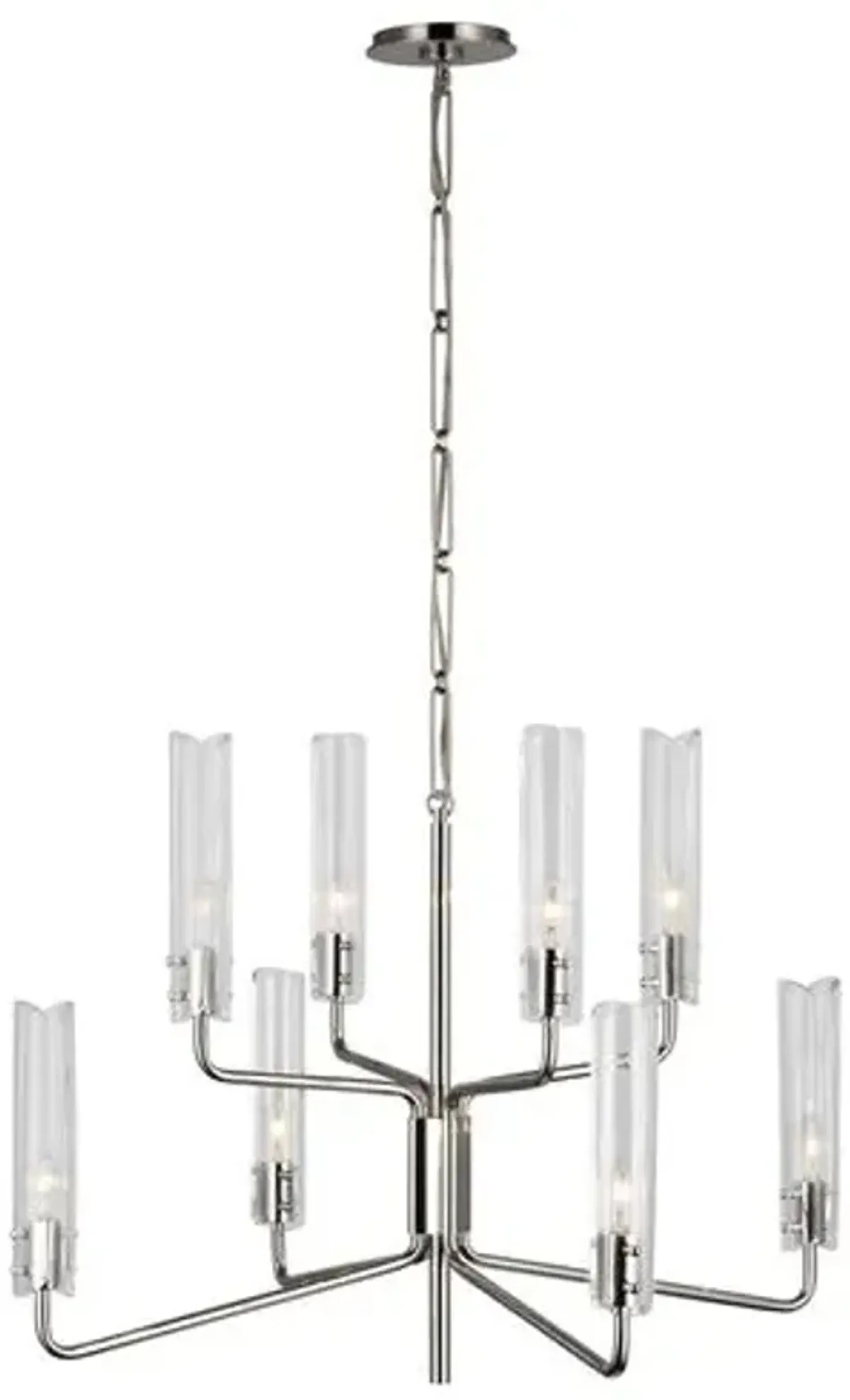 Visual Comfort - Casoria Medium Two-Tier Chandelier - Silver