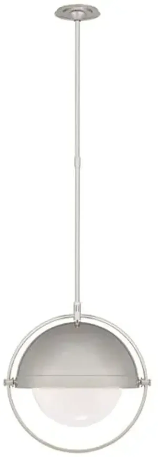 Visual Comfort - Decca Pendant - Polished Nickel