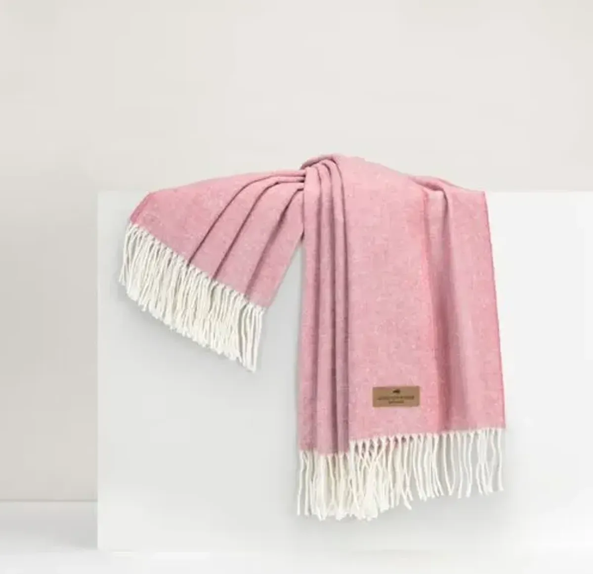 Herringbone Throw - Lands Downunder - Lightweight, Soft, Warm, Fringed