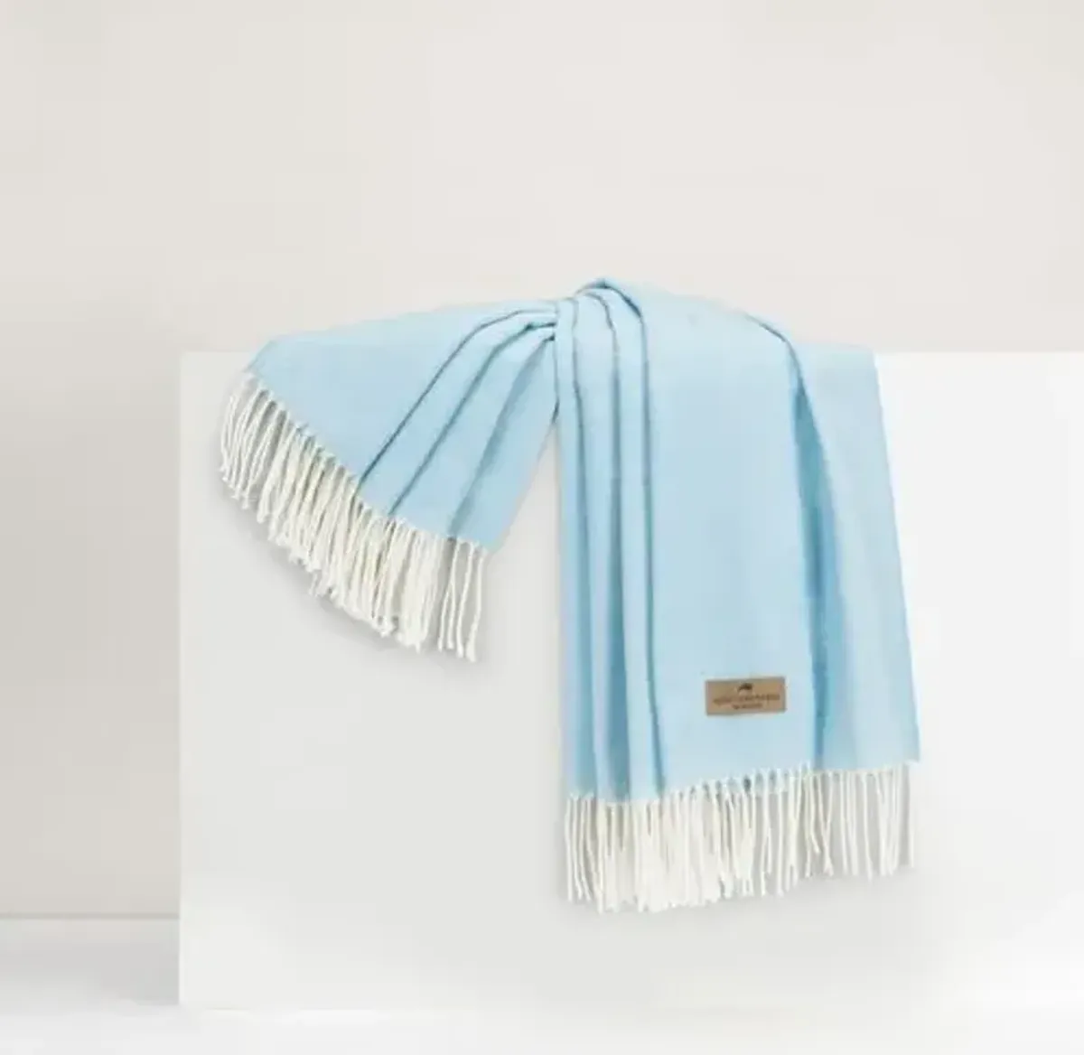 Herringbone Throw - Lands Downunder - Lightweight, Soft, Warm, Fringed